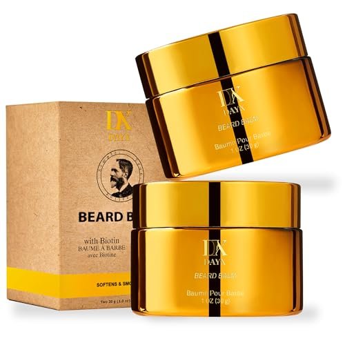 Beard Balm for Black Men: Beard Butter with Biotin and