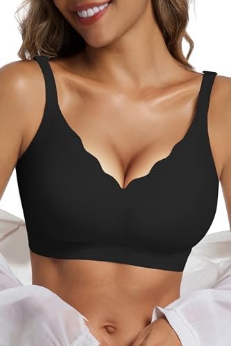 LXOXL Wireless Bras for Women No Underwire Seamless Support.
