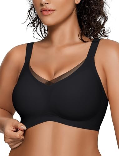 OEAK Plus Size Full Coverage Bras Wireless Supportive...
