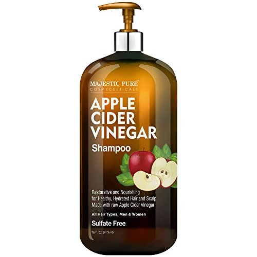 Majestic Pure Apple Cider Vinegar Shampoo - Restores Shine,...
