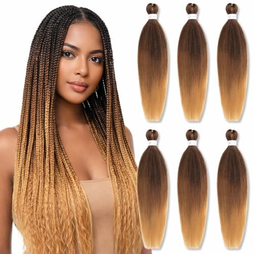 Menethe Hair Ombre Braiding Hair 24 Inch Pre Stretched...