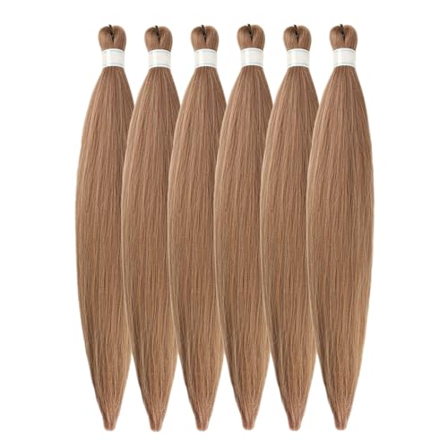 Brown Blonde Braiding Hair Pre Stretched for Knotless Box...