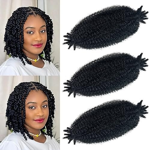 3 Packs Marley Twist Braiding Hair, 12 Inch Afro Kinky