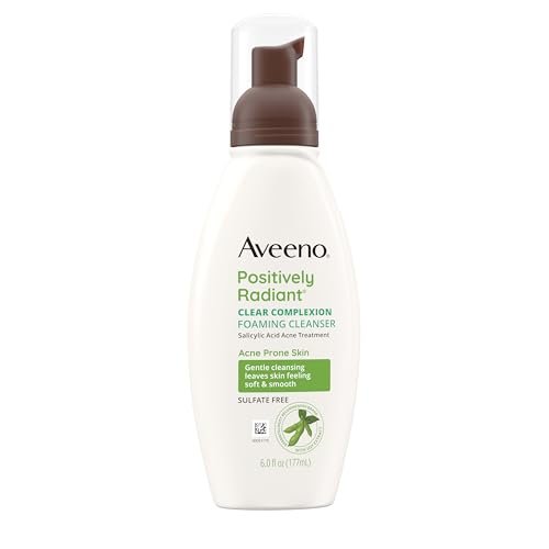 Aveeno Clear Complexion Foaming Oil-Free Facial Cleanser...