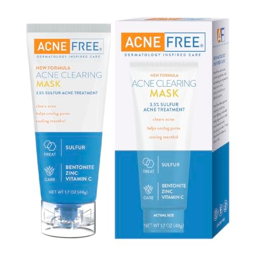 AcneFree Acne Clearing Mask, 3.5% Sulfur Acne Treatment