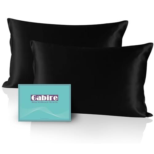 Gabire Mulberry Silk Pillow Cases Set of 2, Standard