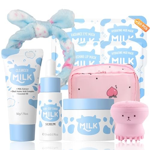 Milk Skincare for Kids, 10 PCS Teen Skin Care Kit