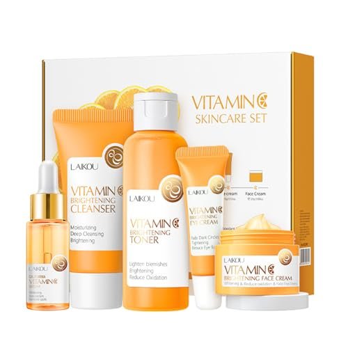 Skincare Gift Set for Teenage Girls,Vitamin C 5-Piece Kit