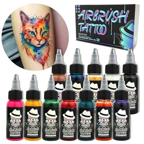 OPHIR Professional Airbrush Body Paint, 12 Colors for Body...