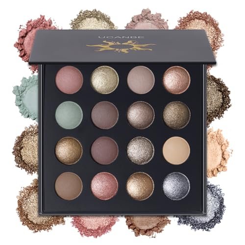 UCANBE Baked Eyeshadow Makeup Palette with Hidden Gems