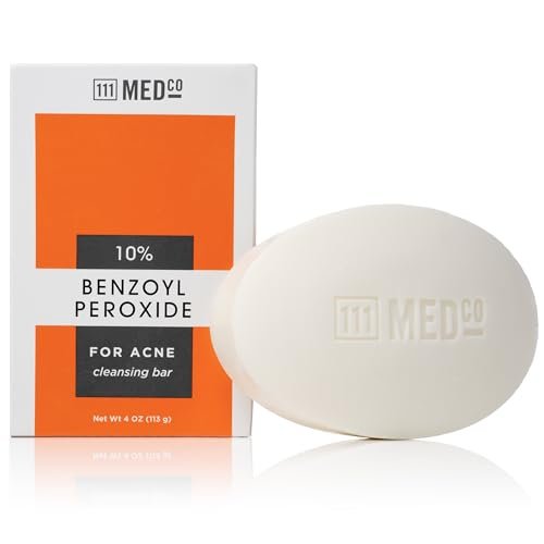 111MedCo 10% Benzoyl Peroxide Acne Treatment Cleansing Bar,...