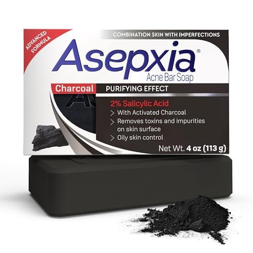 Asepxia Salicylic Acid & Activated Charcoal Bar Soap for...