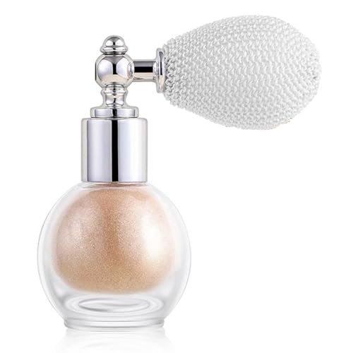 Champagne Highlighter Spray for Face and Body, Shimmer...