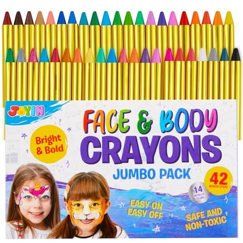 42PCS Face and Body Paint Crayons, XL Face Painting Kit