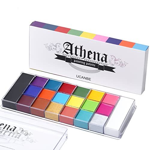 UCANBE Athena Face Body Paint Oil Palette, 20 Colors