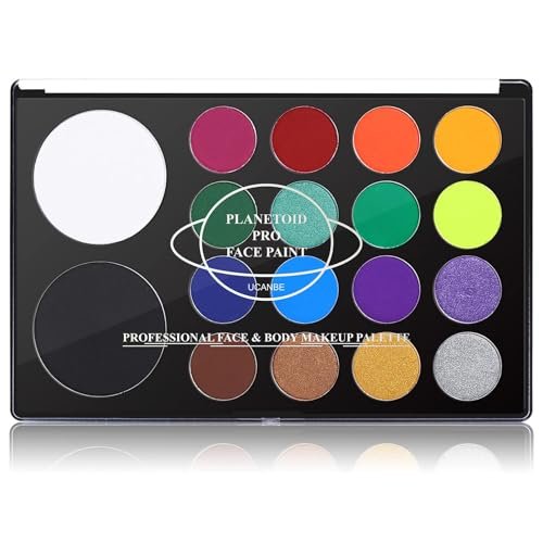 UCANBE Face & Body Paint, Water Activated SFX Makeup Palette
