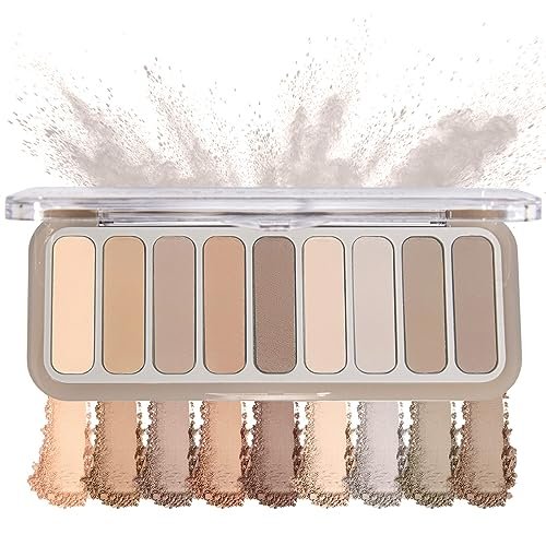 SUMEITANG 9 Colors Matte Naked Eyeshadow Palette Neutral...