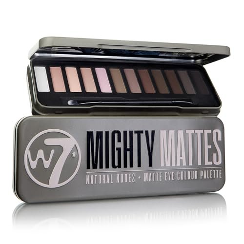 W7 Mighty Mattes Eyeshadow - 12 Matte Nude Palette