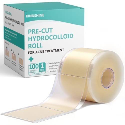 2in x 16.5ft Hydrocolloid Roll,100 Pcs Pre-Cut Acne Patches