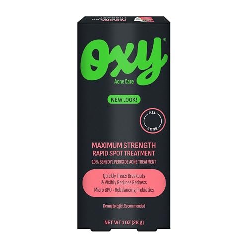 Oxy Rapid Acne Spot Treatment For Face, 10% Benzoyl Peroxide