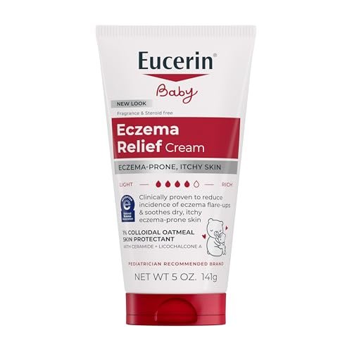 Eucerin Baby Eczema Relief Body Cream, Steroid and...