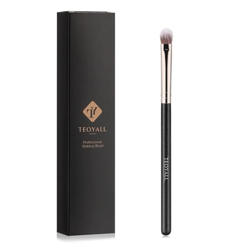 TEOYALL Eye Crease Brush, Soft Dense Synthetic Bristles for...