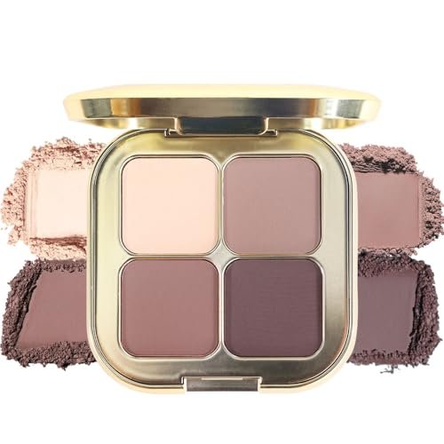 Nude Taupe Brown 4Colors Eyeshadow Makeup Palette with...