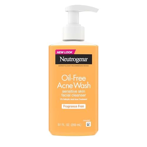 Neutrogena Oil-Free Acne Face Wash, Fragrance Free, for...