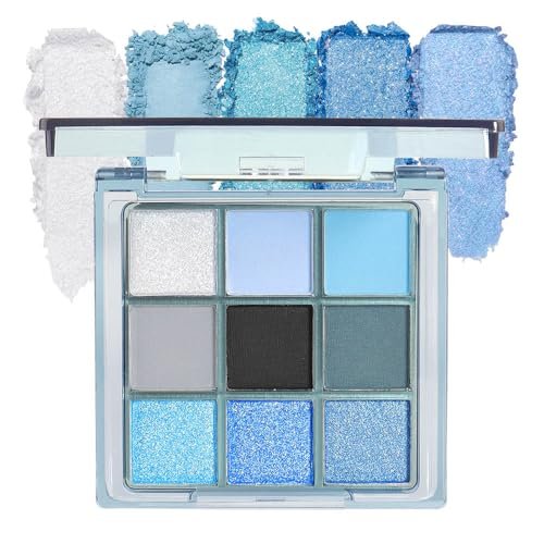 GUANTIAN Light Blue Eyeshadow Palette, Matte & Shimmer...