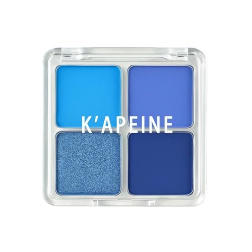 K'APEINE Eyeshadow Quad, Matte Blue Eyeshadow Palette...