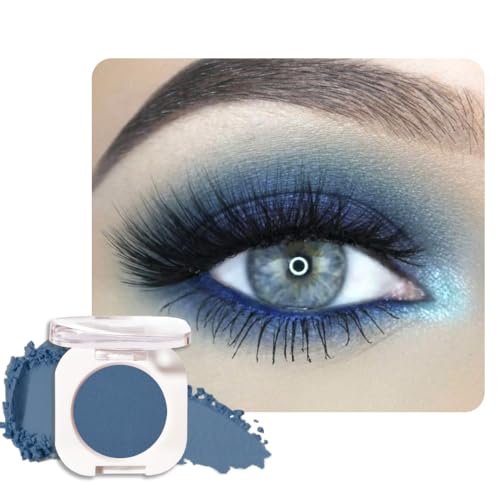 QIDSTERS Blue Matte Single Eyeshadow, Lightweight Blendable...