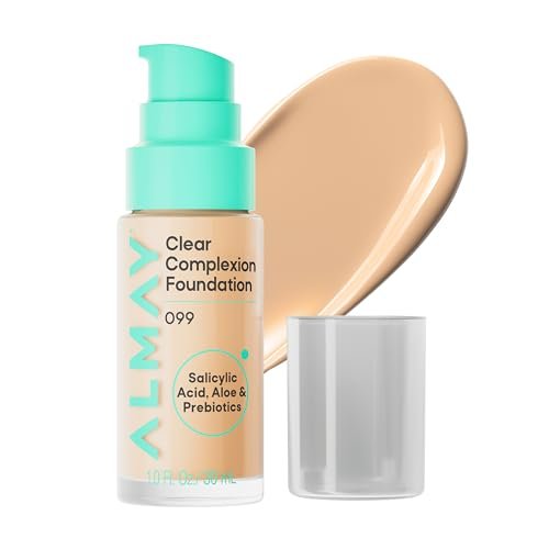 Almay Clear Complexion Foundation, Oil-Free Face Makeup for...
