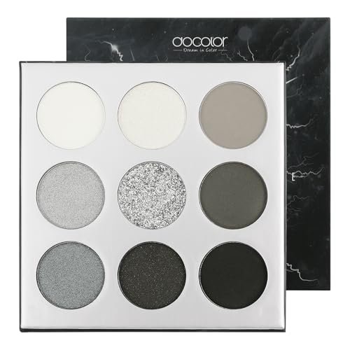 docolor Eyeshadow Palette 9 Colors Black Eyeshadow Gemstone...