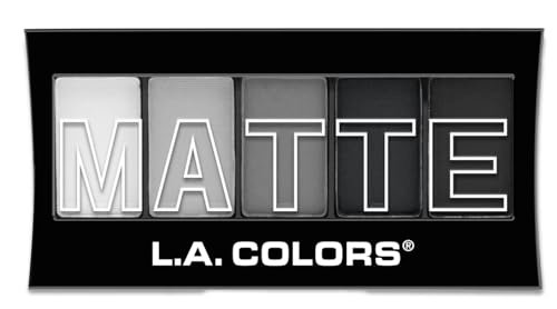 L.A. COLORS 5 Color Matte Eyeshadow Palette, Black Lace...