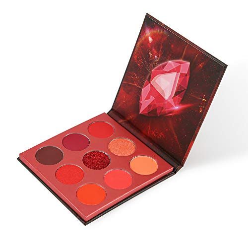 docolor Eyeshadow Palette 9Colors Red Eyeshadow Gemstone...