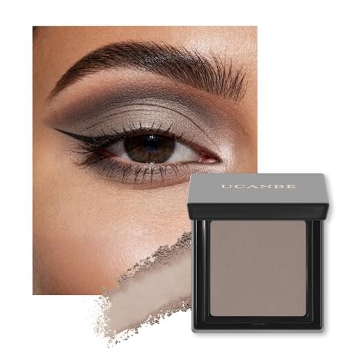 UCANBE Misty Taupe Single Eyeshadow Palette, Neutral Matte...