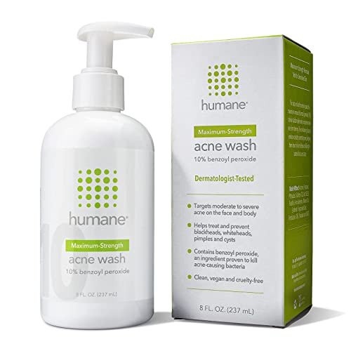 humane Benzoyl Peroxide Acne Body Wash - 10% Max Strength