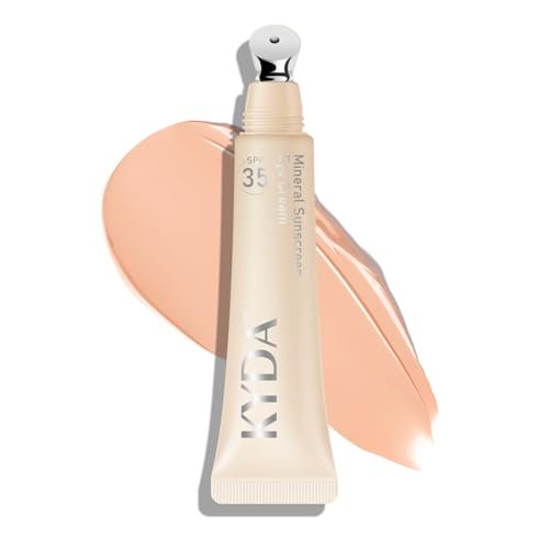 KYDA Mineral Sunscreen Eye Cream, 3-in-1 Anti-Aging SPF 35...