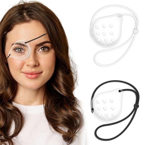 FOWSRHRG 2pcs Clear Eye Shield After Cataract Surgery for...