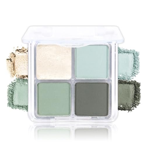 Light Green 4Colors Eyeshadow Makeup Palette,Mint Green...