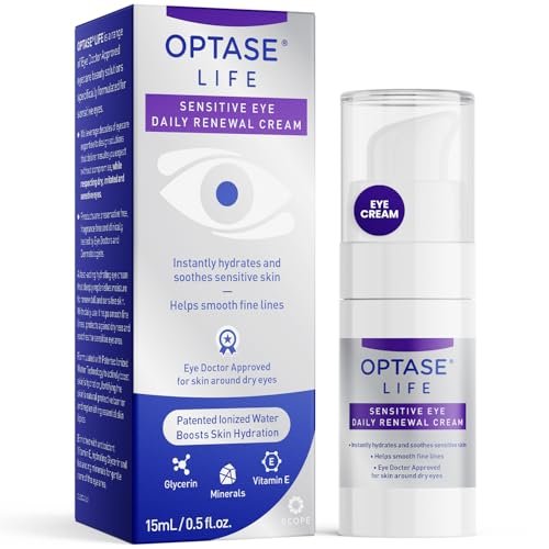Optase LIFE Sensitive Eye Daily Renewal Cream, Hydrating...