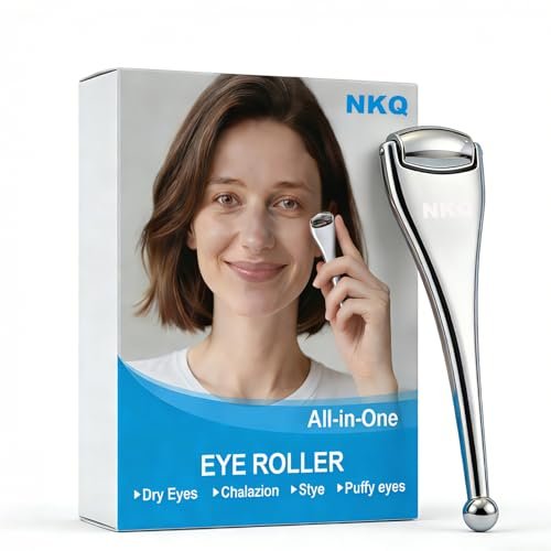 NKQ Metal Eye Roller for Dry Eyes,Eyelid Relief Roller