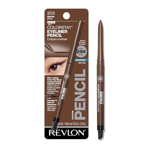 Revlon ColorStay Pencil Waterproof Eyeliner, Smudge-Proof,...