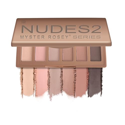 MYSTER ROSEY Nudes 2 Series Mini Eyeshadow Palette, 6 Shades