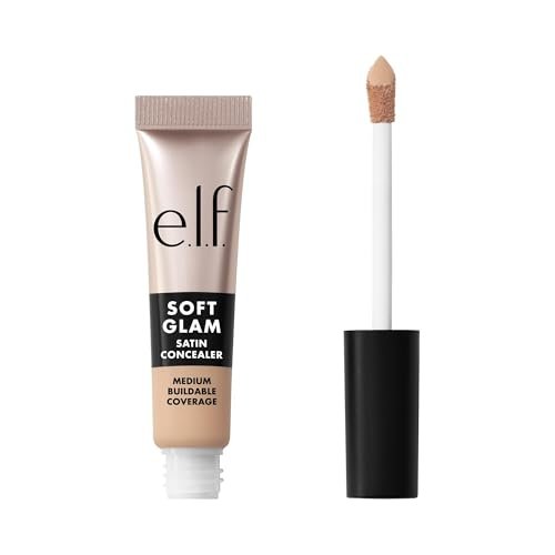 e.l.f. Soft Glam Satin Concealer, Medium Coverage, 20 Light...