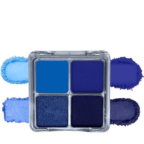 GUANTIAN Matte Light Deep Blue Shimmer Eye Shadow Palette