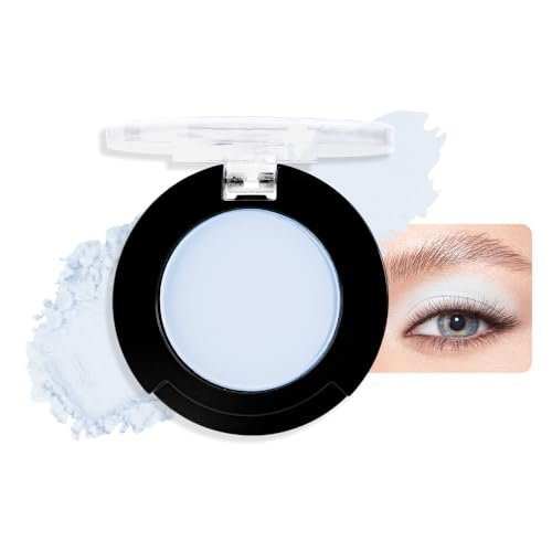 HHLTOH Light White Blue Single Matte Eyeshadow Cream to...