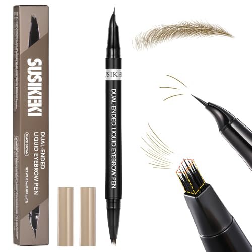 Blonde Color Dual-Ended Microblading Eyebrow Pencil for...