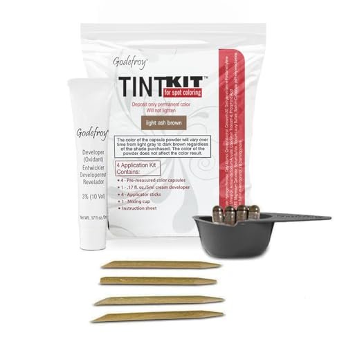 Godefroy Hair Color Kit for Spot Coloring, Light Ash Brown