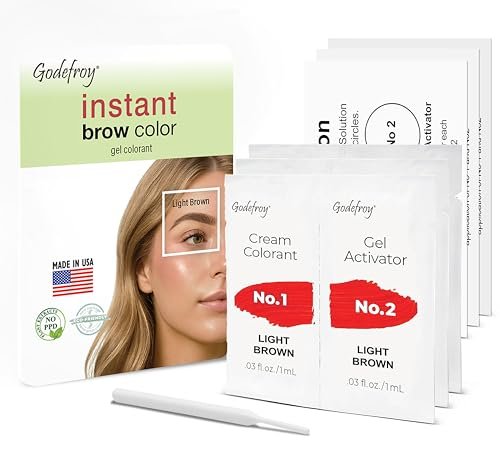 Godefroy Fast Acting Temporary Instant Brow Color, Light...